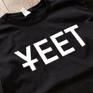 YEET Kanye Style Swag Black T-Shirt Medium